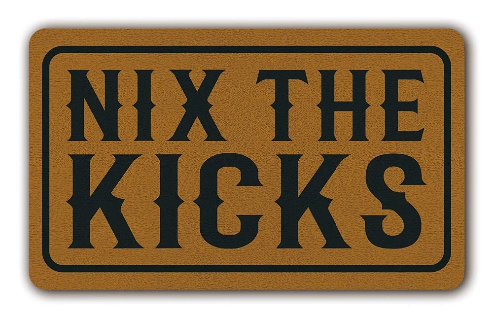 Смешной коврик Nix The Kicks внутренние/наружные 6 мм (толщина) Резиновые дверные
