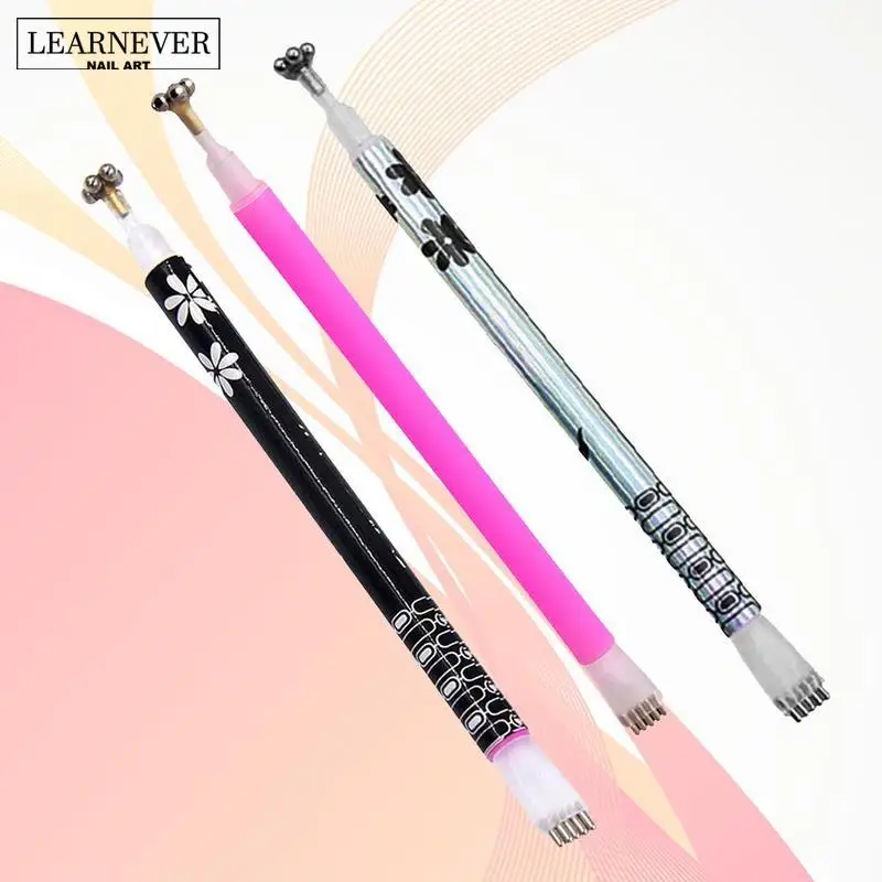 LEARNEVER 1 шт. магнитная ручка с кошачьими ушками для дизайна ногтей 3D Магнитные