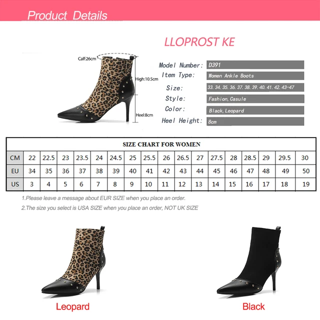 black boots leopard heel