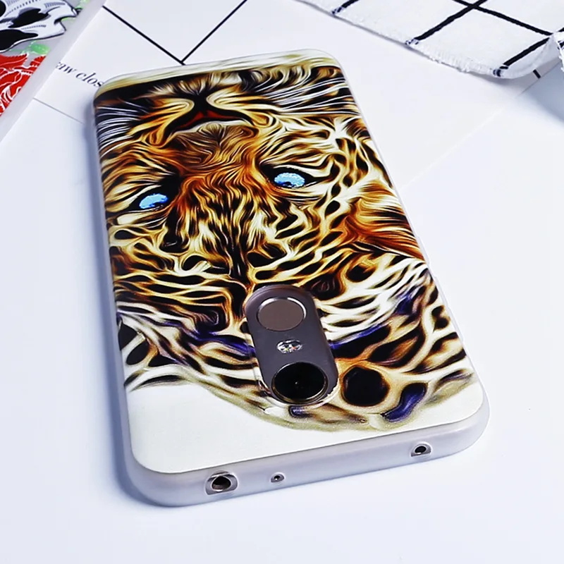 TOMKAS Painted Phone Case For Xiaomi Redmi 4X 5 Plus Flower Plants Animal Patterned  TPU Silicone Back Cover Coque fundas        (1)