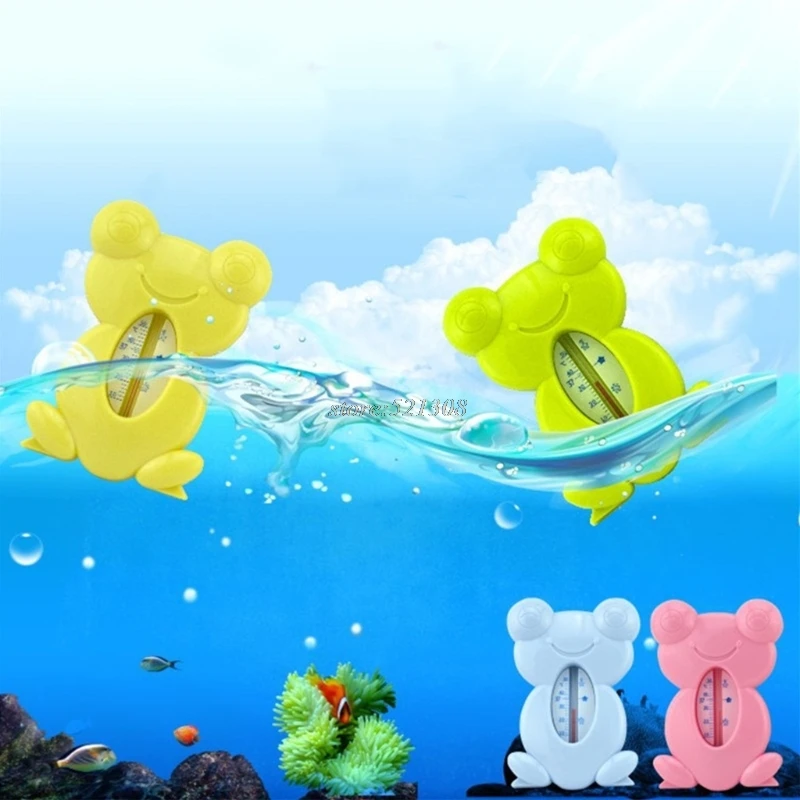 Mignon dessin animé grenouille baignoire bain eau sûre thermomètre testeur pour bébé enfants sans BPA
