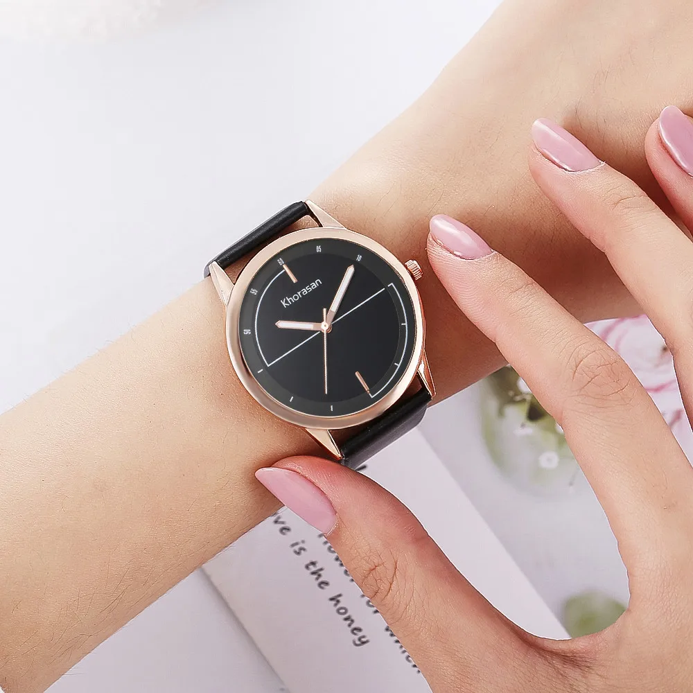

2019 leather strap Fashion/luxury Women Watches simple Top Brand Bracelet dress quartz Wristwatch for gift relogio feminino