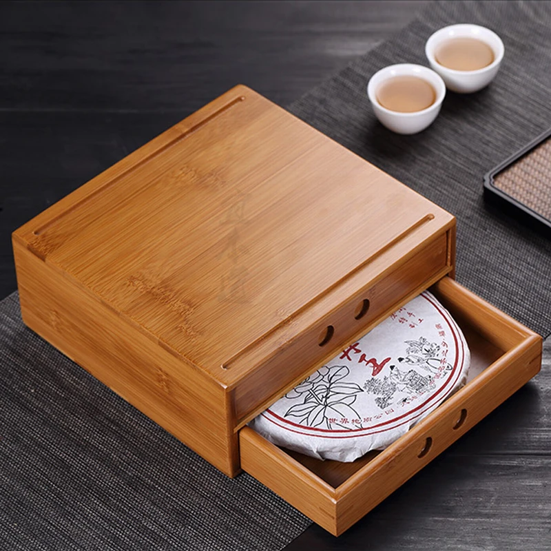 

customized multifunctional tea box and tea accessories storage box, storage cabinet tea cake box safe and practical ZSN-C2