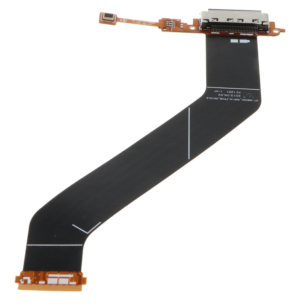 USB Charging Port Connector Flex Cable For Samsung Note 10.1 N8000