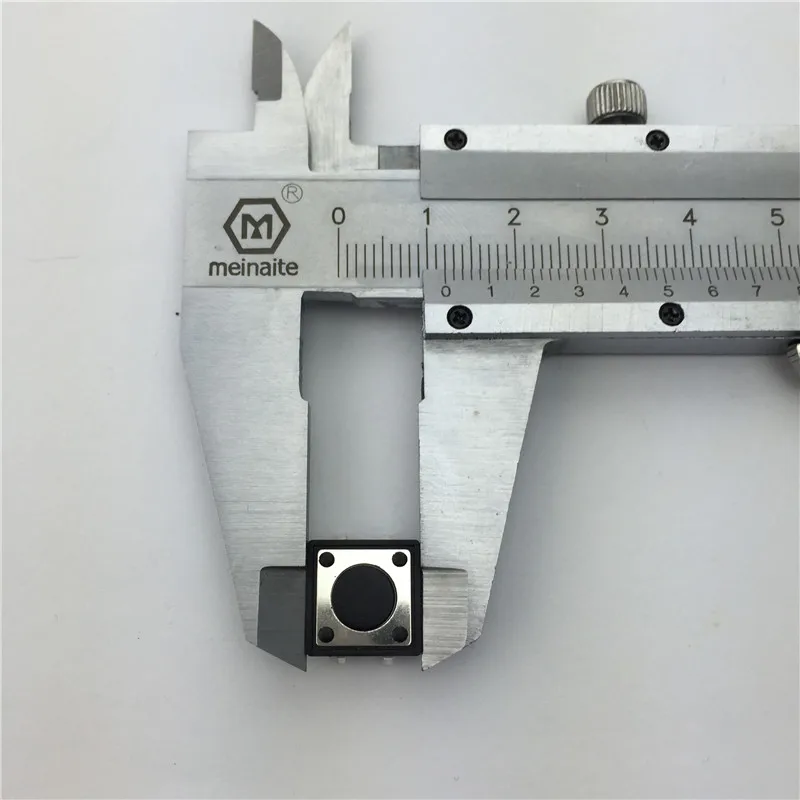 30 шт./лот 12x12x4,3 мм 4PIN G81 тактильная тактовая кнопка микропереключатель самосброс дип-топ Медь