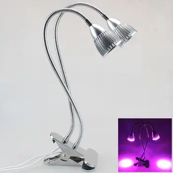 

AKDSteel Dual Head Led Grow LightLED Grow Light with 360 Degrees Flexible Lamp Holder Clip LED Plant Growth LightIndoor Desktop