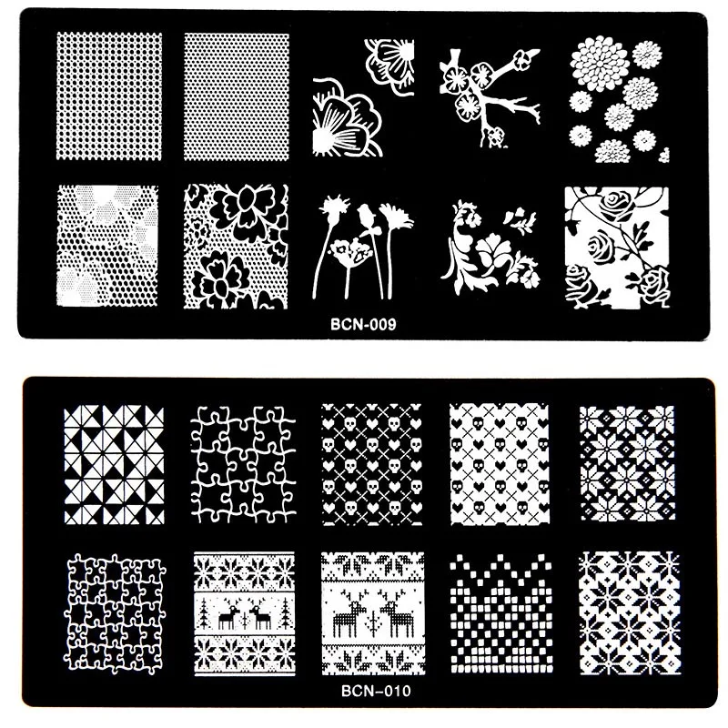 

New 6*12cm Nail Stamping Plates 30 Style DIY Image Konad Nail Art Manicure Templates Stencils Salon Beauty Polish Tools Gift Hot