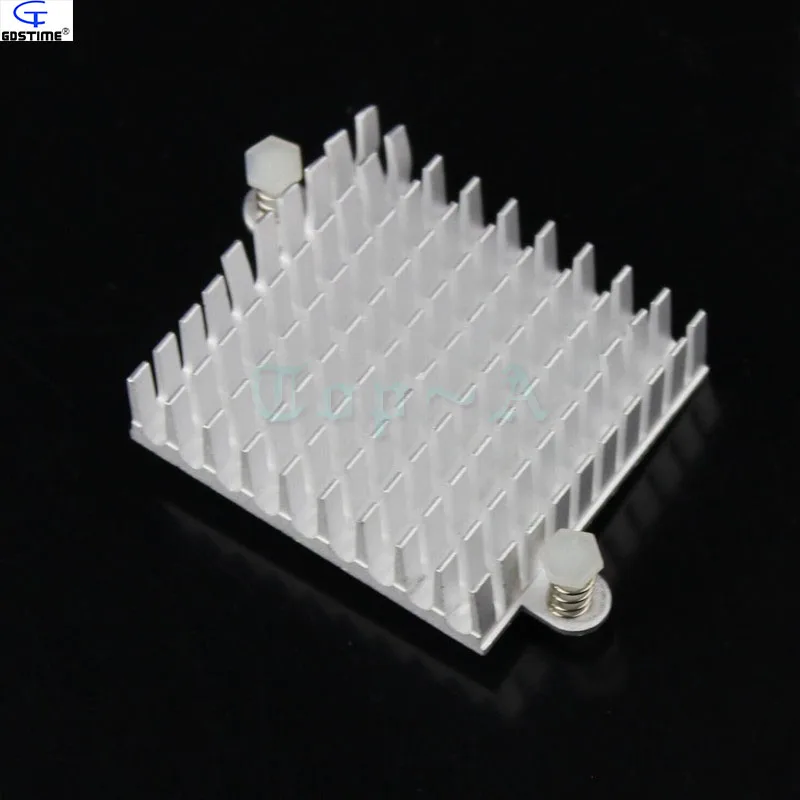 Gdstime 10 pcs/lot Silver Aluminum Heatsink 43x40x11mm Heat Sink
