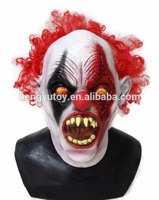 Halloween Carver Clown Latex Psychotic Crazy Clown Mask photo