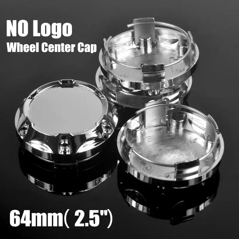 4 Pcs 65mm Wheel Center Hub Cap On Alloy Wheel Chrome Cover With 6