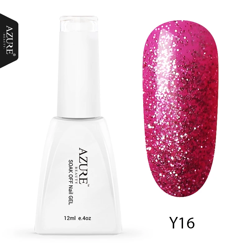 

Azure Beauty Glitter Gel Nail Polish Shiny Sequins On Nail Gel Long Lasting UV Gel Lacquer Semi Permanent Led Gel Varnish 12ML