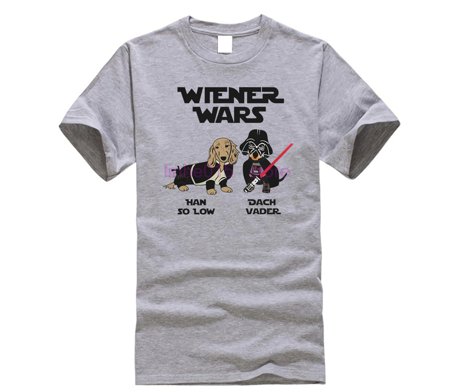 

2019 brand men shirt Dachshund Wiener Wars Han So Low Dach Vader Star war shirt