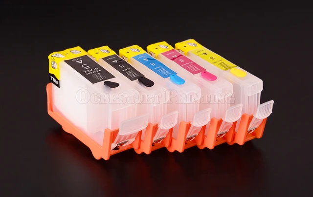 信頼も高い 5Colors/Set PGI-5 CLI-8 Refillable Ink Cartridge With ARC プリンタアクセサリ