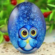 Новая мода 2 шт 30x40 мм ручной работы фото стеклянные кабошоны(I2-37