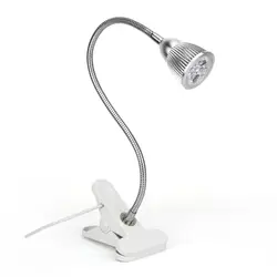 Светодио дный 5 Вт 10 Вт LED Клип Настольная лампа для выращивания светодио дный лампы с 360 градусов Гибкая гусиная шея для офиса дома Крытый