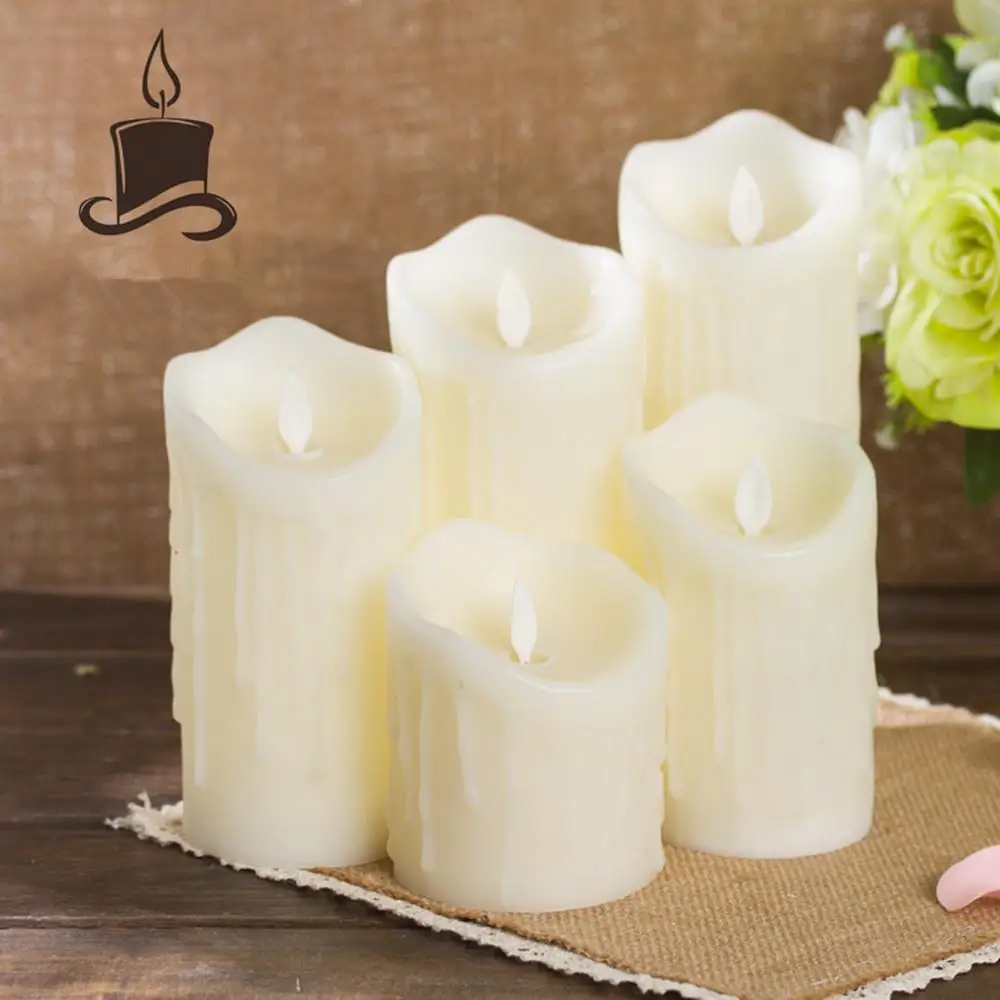 

TPFOCUS LED Simulate Flameless Electric Candle for Home Wedding Decor Warm Yellow Light