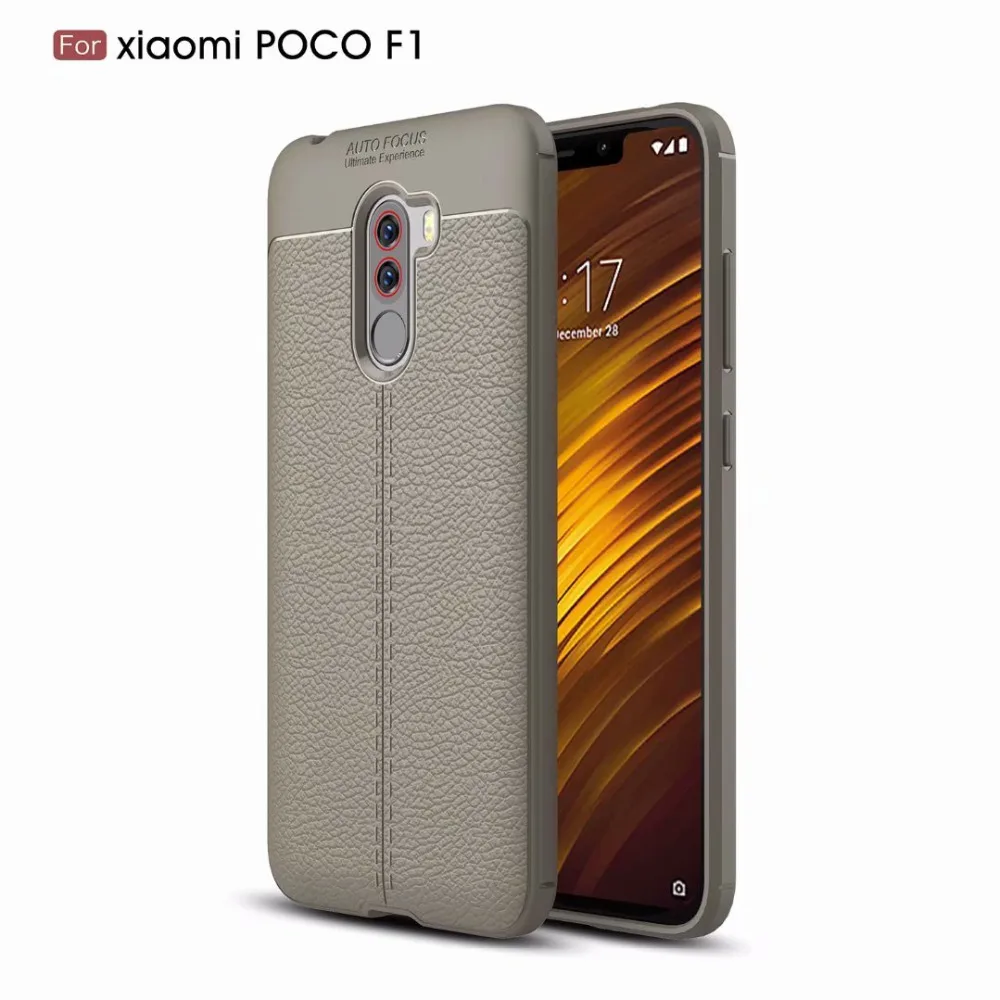 

10pcs/lot Protector Case For Xiaomi Mi Pocophone F1 Redmi 6A 6 Max 3 mix 2 8 8se PU Leather Lychee Grain Soft TPU Back Cover