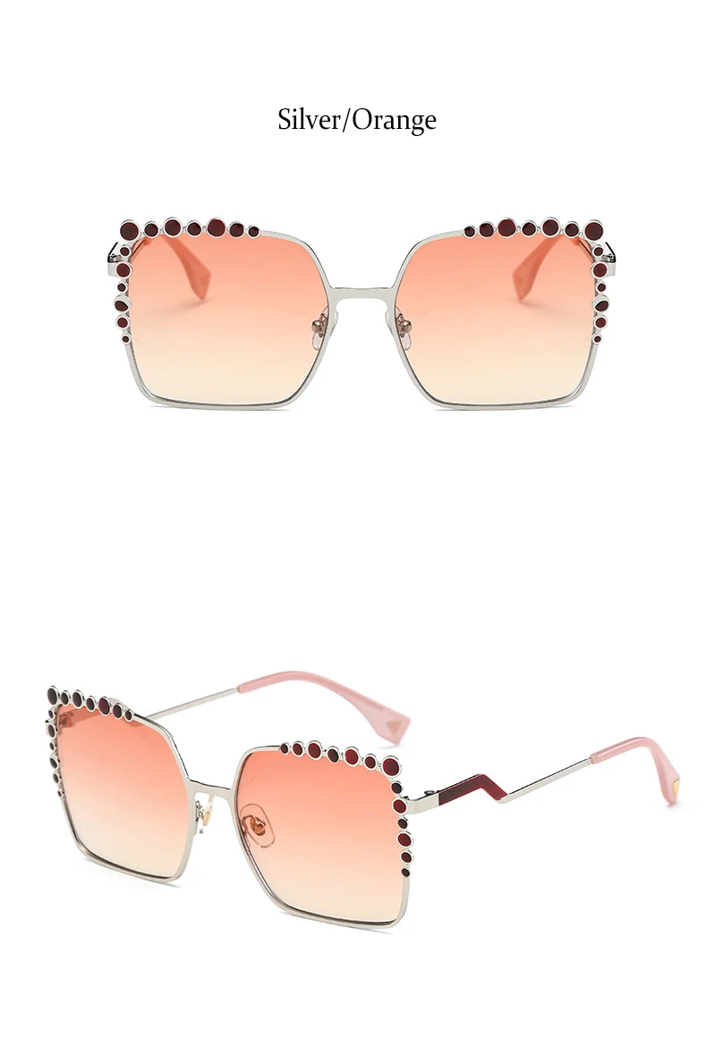 Брендовые дизайнерские ретро Квадратные Солнцезащитные очки для женщин, модные зеркальные солнцезащитные очки с металлической оправой, большие женские очки, очки Gafas UV400