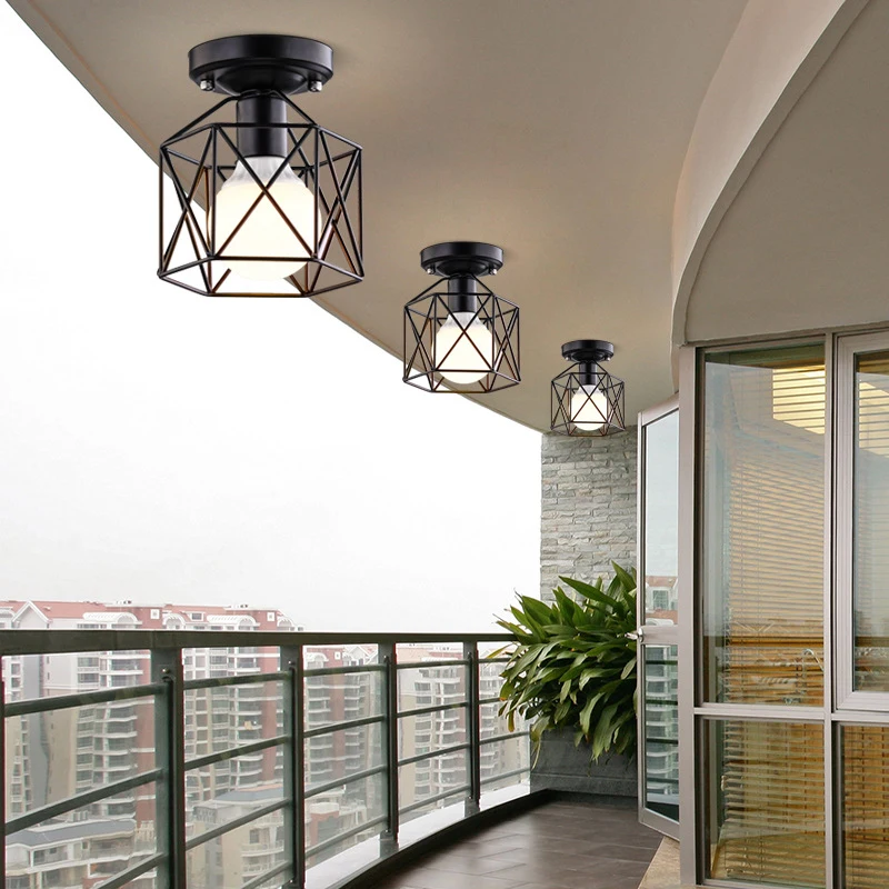 

Ceiling Light Iron Modern Art Lamps E27, 220W, 7W Original Dragon Ball LED Bulbs Suitable For Corridors, Balcony, Dressing Room