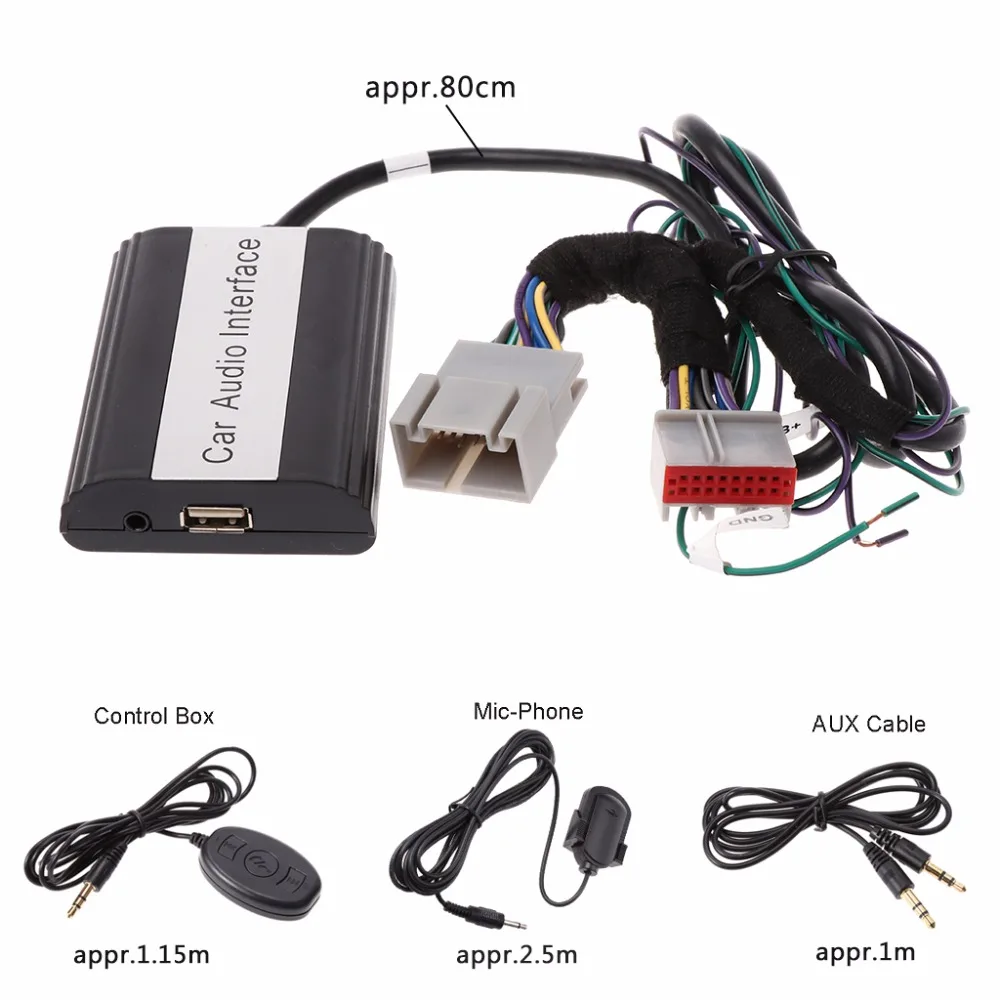 Handsfree Car Bluetooth Kits MP3 Player AUX Adapter Interface For Ford