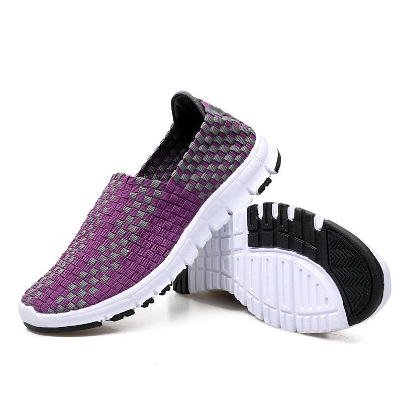 

Hot 2018 Outdoor Breathable Lightweight Cool Braided Shoes Summer Women Comfortable Footwear Jogging Walking Running Sneakers