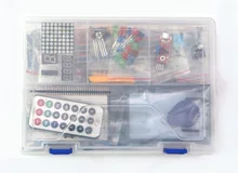 Комплект для Ardui UNO с МЕГА 2560/LCD1602/HC-SR04/Dupont линии в пластиковой коробке