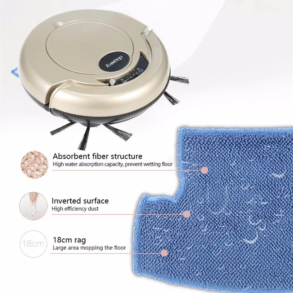 ISWEEP New Arrival S320 Smart Robot Vacuum Cleaner For Home Appliances Mopping Machine Mopping Cloth Strong Suction Random Type