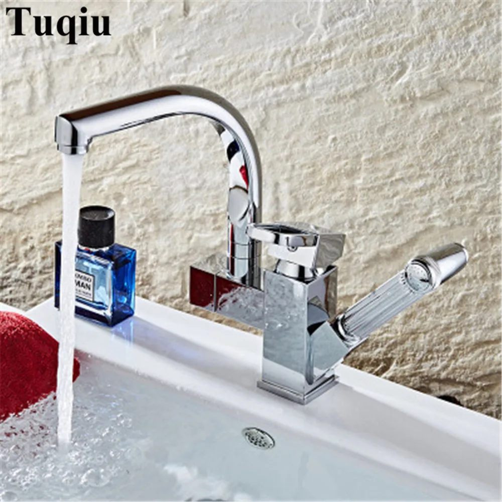 Kitchen Faucet Chrome/gold Brass Faucets for Kitchen Sink Pull Out Spring Spout Mixers Tap Hot Cold Mixer faucet Kitchen Faucet Chrome/gold Brass Faucets for Kitchen Sink Pull Out Spring Spout Mixers Tap Hot Cold Mixer faucet