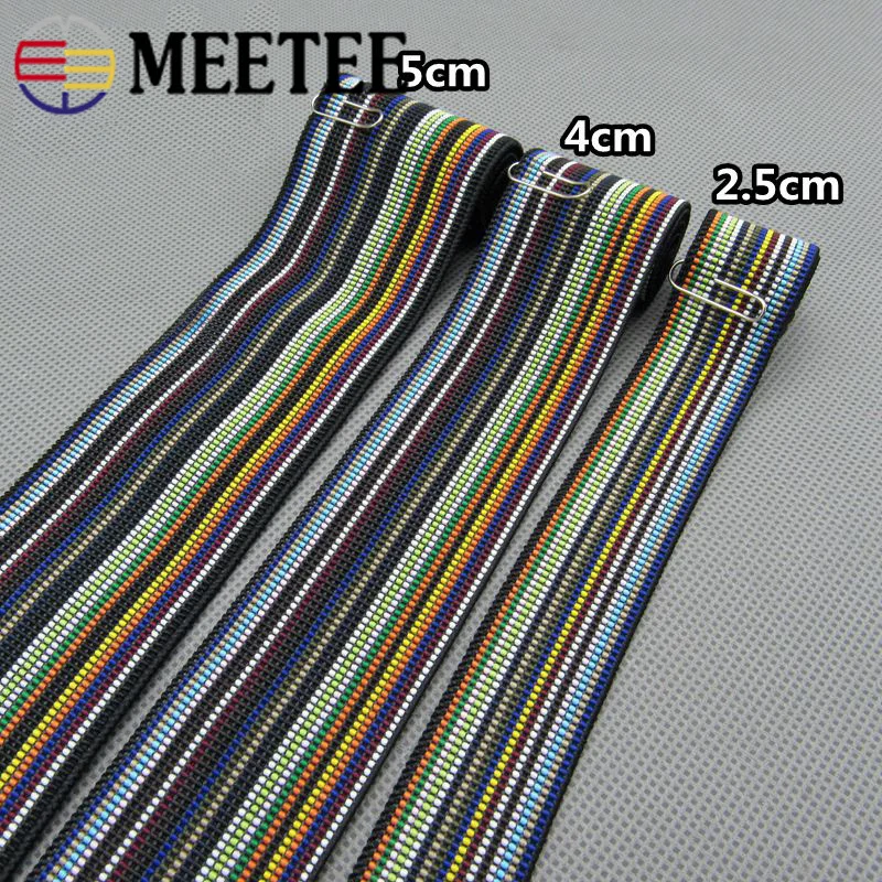 2Meter 25/40/50mm Colorful Thick Elastic Band DIY Craft Elastic bing