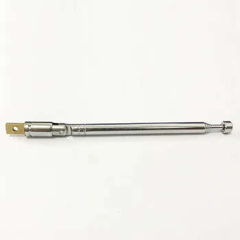 

Silver Tone Radio Receiver Telescopic Antenna Replacement 5 Section 90mm FM TV aerial NEW
