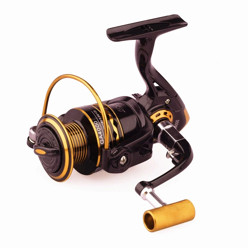 Fiação de Pesca Lidar com 13 + 1bb Metal Spinning Reel Fishing 9000 Esquerda - Direita 4.1: 1 Alta Velocidade Qualidade Carretel 8000 6 Direita Lidar Com 13 + 1BB 4.1: