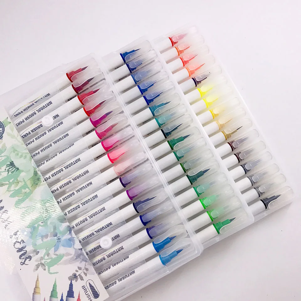 48 цветов Премиум картина мягкая ручка набор акварельные Маркеры Ручка эффект лучший для цвета ing книги манга комиксов каллиграфия