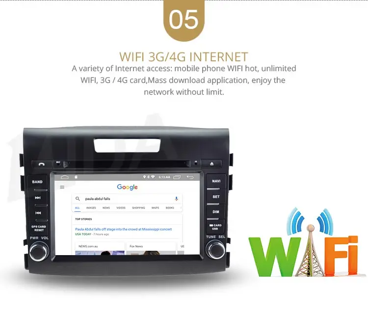 Flash Deal LJDA 2Din Android 9.1 Car Radio For HONDA CRV CR-V 2012-2016 WIFI Car Multimedia Player Stereo GPS Navigation DVD IPS Auto Audio 7