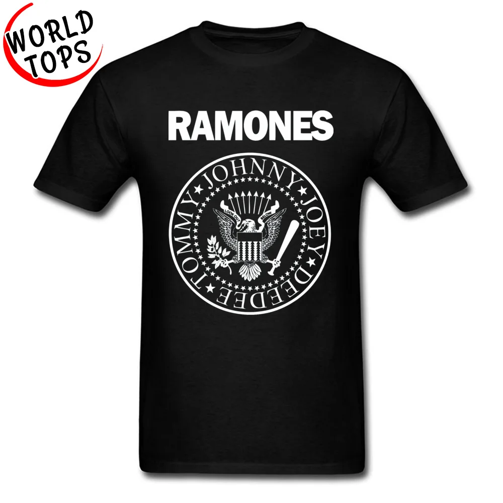 

Ramones Men T-Shirt Black Cat Cult Punk Rock Classic Print New Tshirts 100% Cotton Crewneck Short Sleeve Casual Tops & Tees