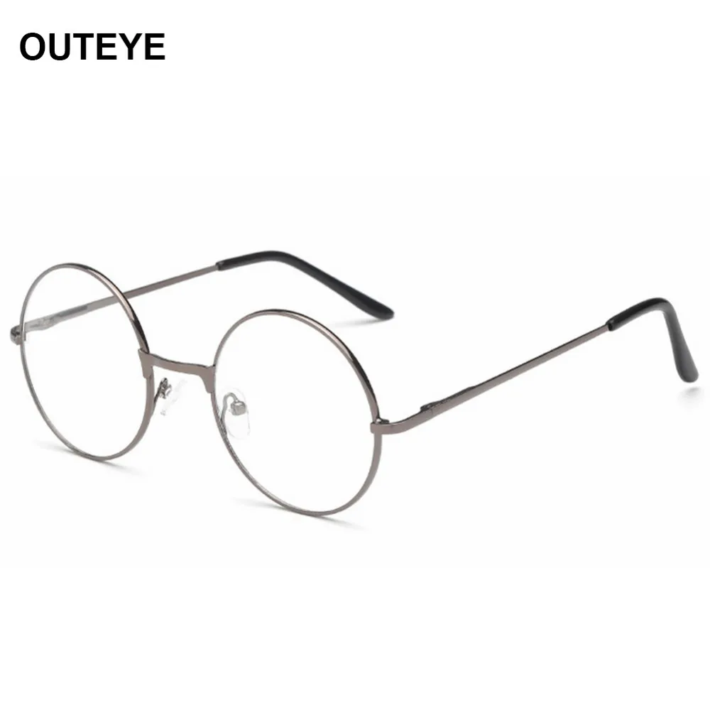 

Unisex Vintage Round Reading Glasses Metal Frame Retro Personality College Style Eyeglass Clear Lens Eye Glasses Frames