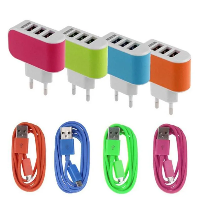 Mokingtop Universal Mobile Phone Charger 5V/3.1A Triple USB Port Wall