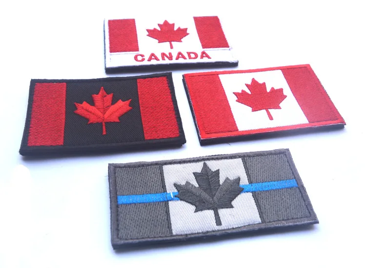 Embroidered Canada Canadian Country flag Maple Leaf patches morale