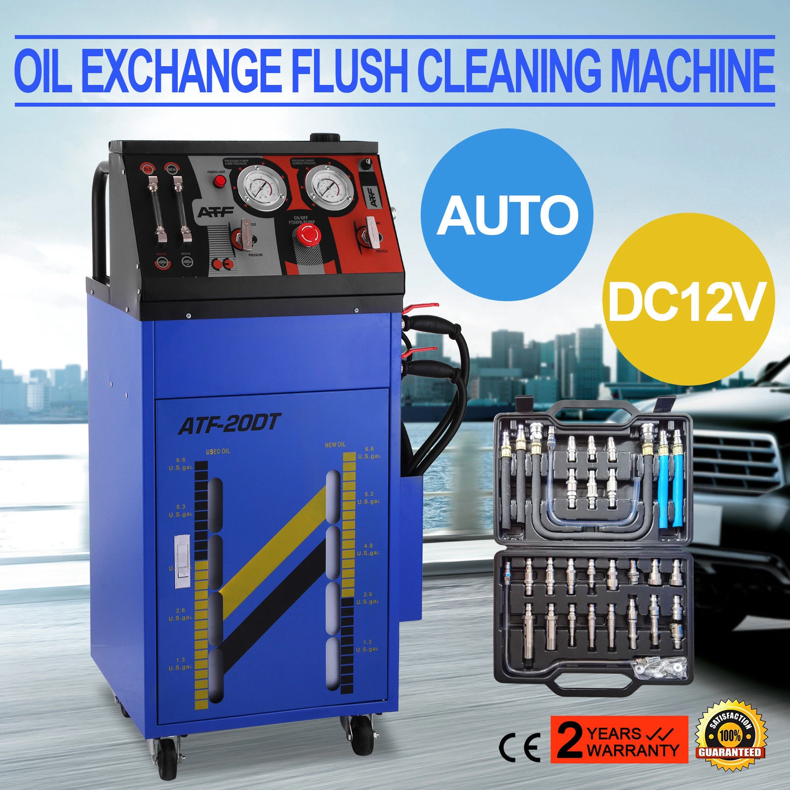 atf 20 auto automatic 12v transmission fluid oil exchange flush cleaning machine