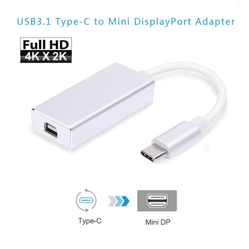 TYPE-C USB 3.1 To MINI DP Macbook HD Converter Apple Millet Dell to Mini for MacBook Pro |
