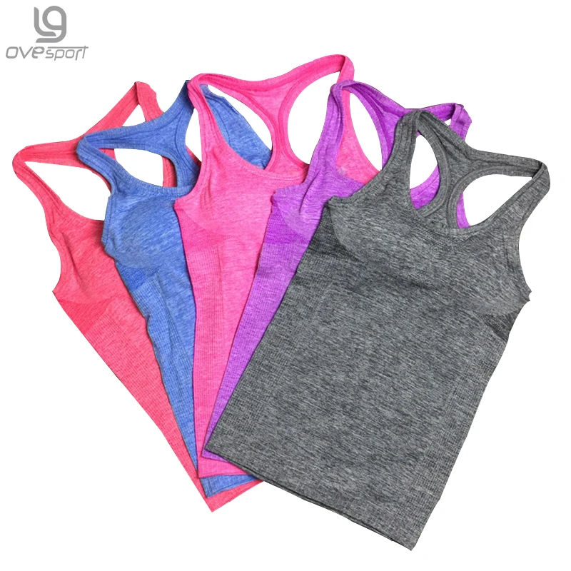 

OVESPORT 2019 Women Bodycon Nylon Active Summer Tank Top Casual Women Fitness Quick Dry Ladies Short Tops Workout Vest Nylon