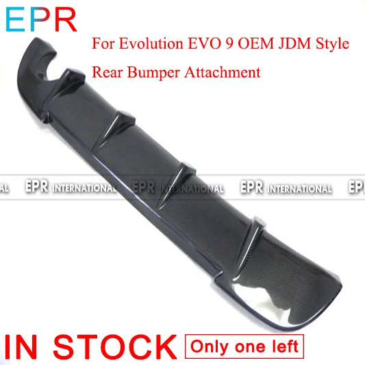 

For Evolution EVO 9 OEM JDM Style Carbon Fiber Rear Bumper Attachment For Mitsubishi Glossy Fiber Bumpers