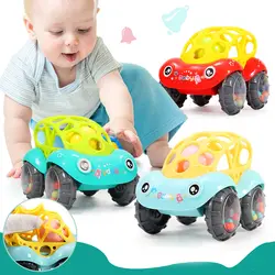 Детские пластиковые нетоксичные цветные красочные животные ручная встряхивание колокольчик погремушки для автомобиля игрушки