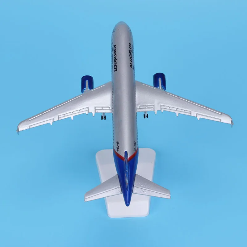 Модель российского самолета Aeroflot 20 см отлитые металлические модели самолетов 16