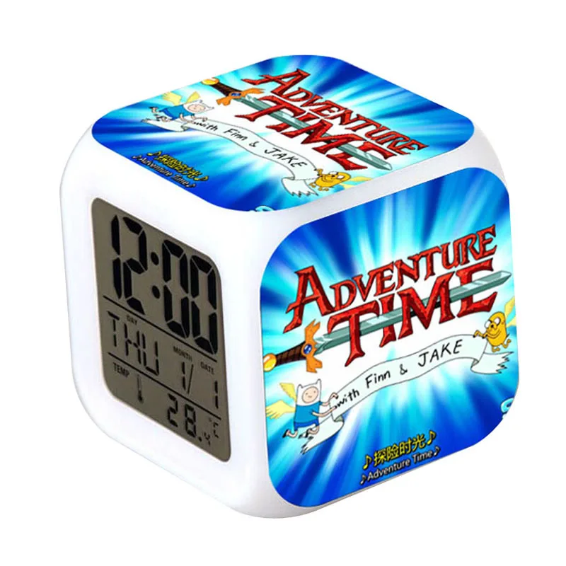 

Adventure Time with Finn&Jake led alarm clocks Princess Bubblegum Night light digital clocks Ice King luminous watch toys