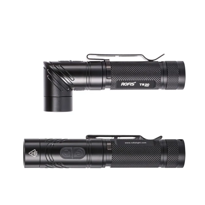 

Rofis TR20 CREE XP-L HI V3 LED 1100 Lumens Rechargeable LED Flashlight with battery