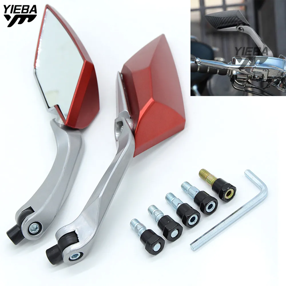 Motorcycle Rear View Side Mirror dirt pit bike carbon fibr FOR YAMAHA WR450F 2001 2018 WR250R/X