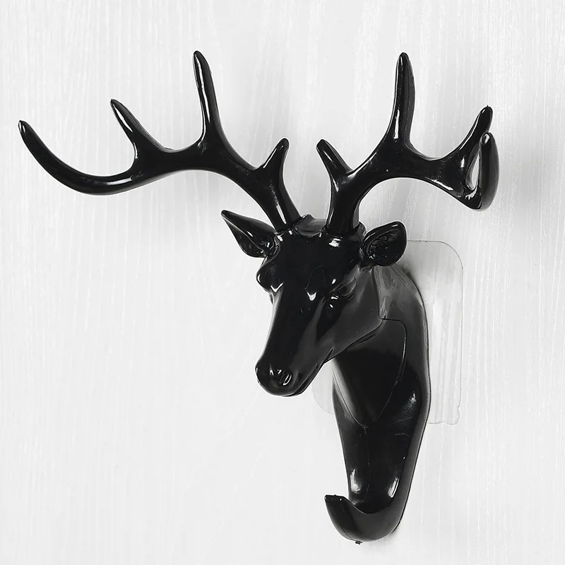 

Animal Head Hook Wall Key Holder Organizer Clothes Shoulder Bag Handbag Storage Rack Decorative Hook Home Decoration Accessories