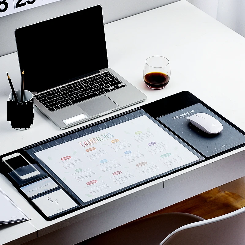  Mrosaa Candy Color Office Mat Multifunctional Weekly Planner Organizer Desk Table Storage Memo Mat 
