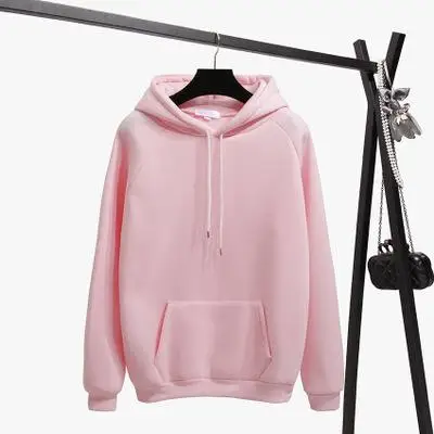 Zuolunouba Autumn winter casual women fleece blue hoodie Harajuku long-sleeve Loose pullover ladies sweatshirt - Цвет: bb1807300001