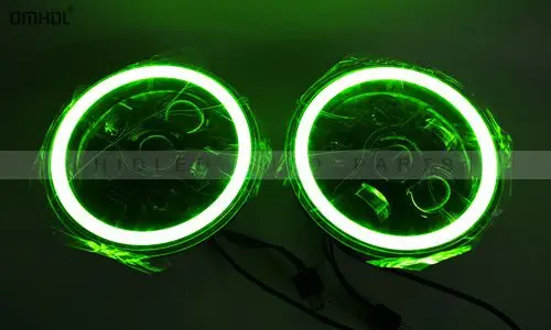 App control 7 inch RGB LED headlights for Jeep 1